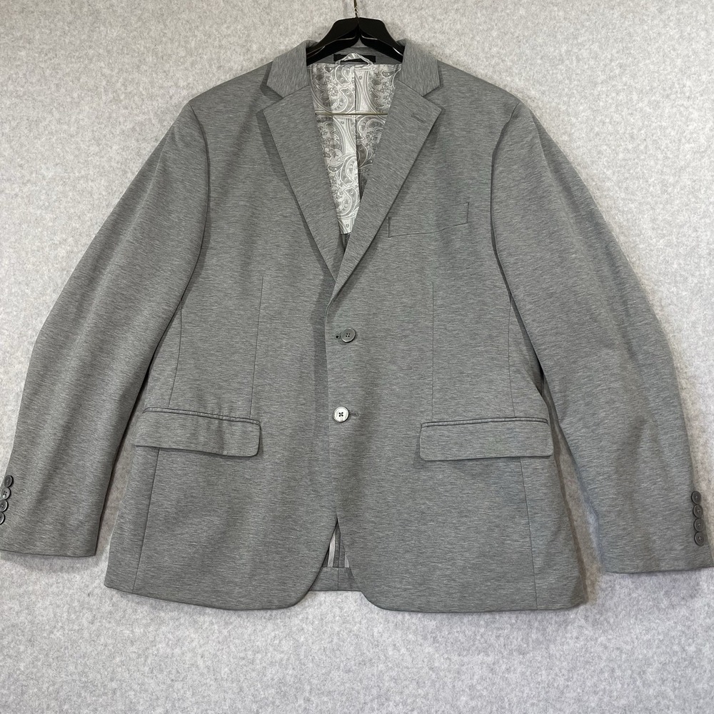 Lauren Ralph Lauren Blazer Men's‎ 42S Gray Cotton Nylon Spandex 2 Button *Flaw